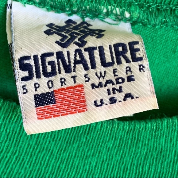 Vintage Tee Shirt Delta Sigma Phi Fraternity Mens Adult Size XXL Green 80s 90s - Picture 5 of 5